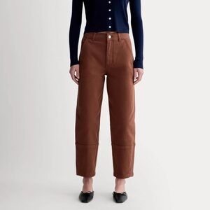 EVERLANE Utility Barrel Pant in Rosewood Size 4